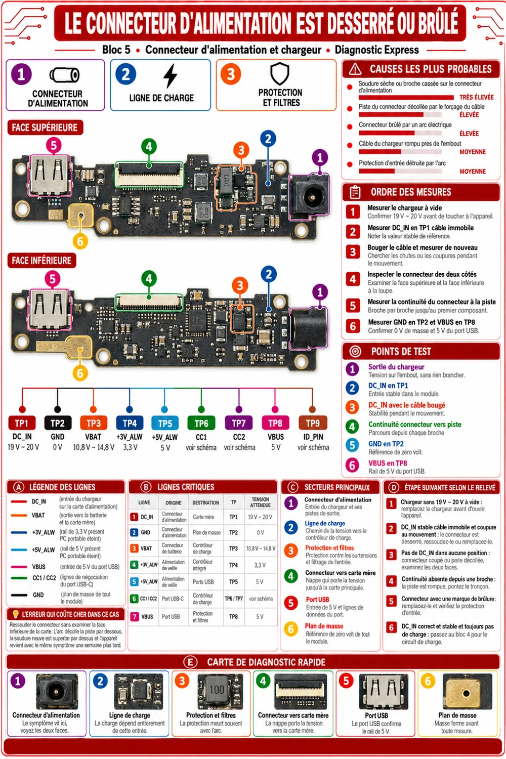 Fiche : connecteur d’alimentation et chargeur